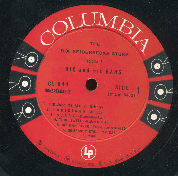 Bix Beiderbecke : The Bix Beiderbecke Story: Vol. 1 - Bix And His Gang (LP, Comp, Mono, RE, Hol)