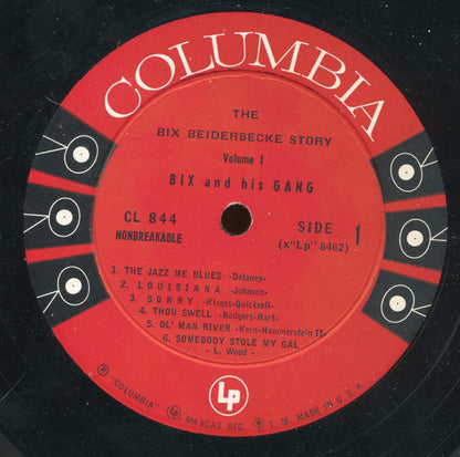 Bix Beiderbecke : The Bix Beiderbecke Story: Vol. 1 - Bix And His Gang (LP, Comp, Mono, RE, Hol)