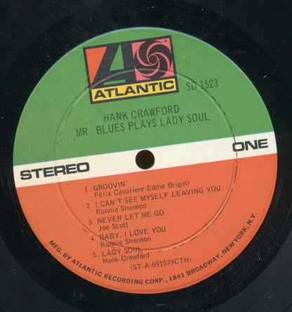 Hank Crawford : Mr. Blues Plays Lady Soul (LP, Ter)