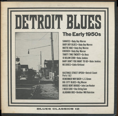 Various : Detroit Blues - The Early 1950s (LP, Comp)