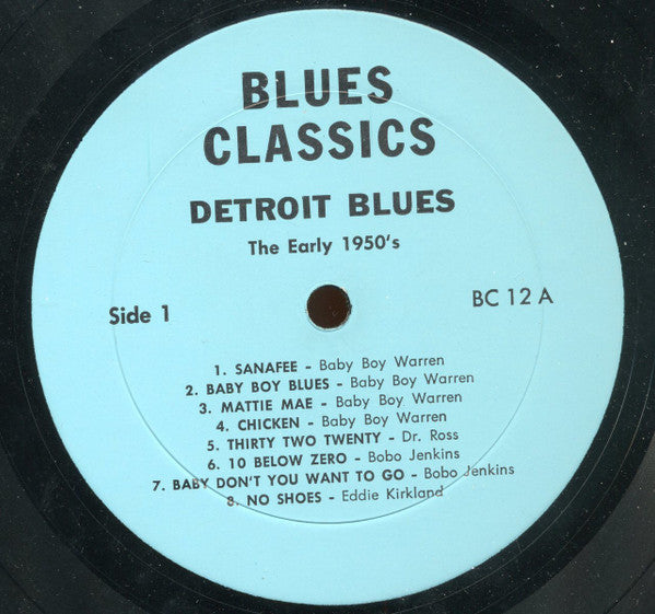 Various : Detroit Blues - The Early 1950s (LP, Comp)