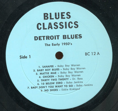 Various : Detroit Blues - The Early 1950s (LP, Comp)