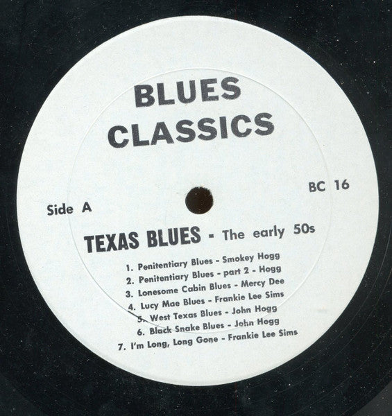 Various : Texas Blues - The Early '50s (LP, Comp)