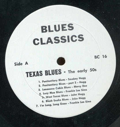 Various : Texas Blues - The Early '50s (LP, Comp)