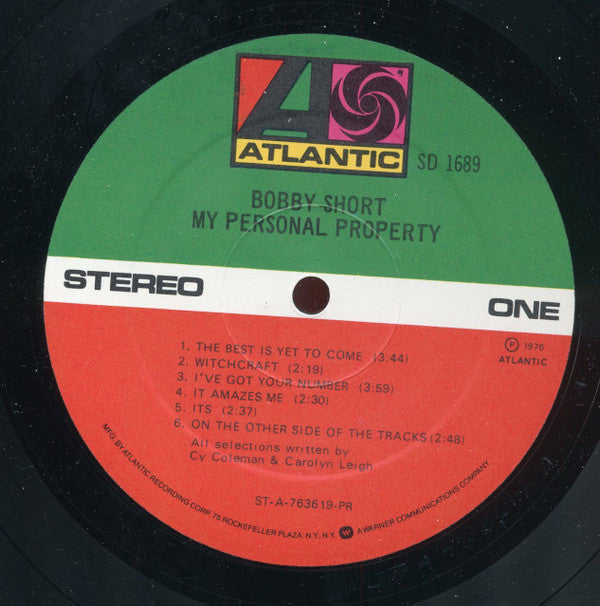 Bobby Short : My Personal Property (LP, Album, PR)