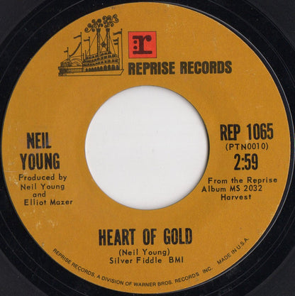 Neil Young : Heart Of Gold (7", Single, Mono, Styrene, Ter)