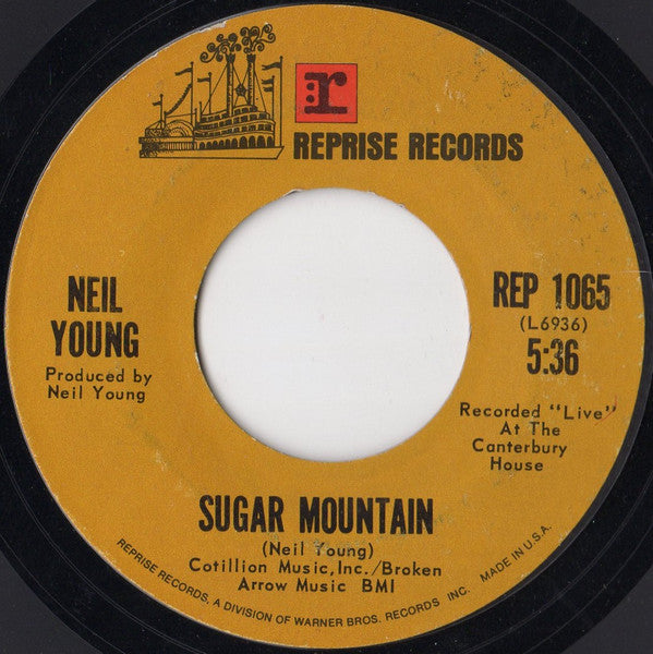 Neil Young : Heart Of Gold (7", Single, Mono, Styrene, Ter)