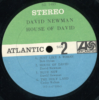 David "Fathead" Newman : House Of David (LP, Album)