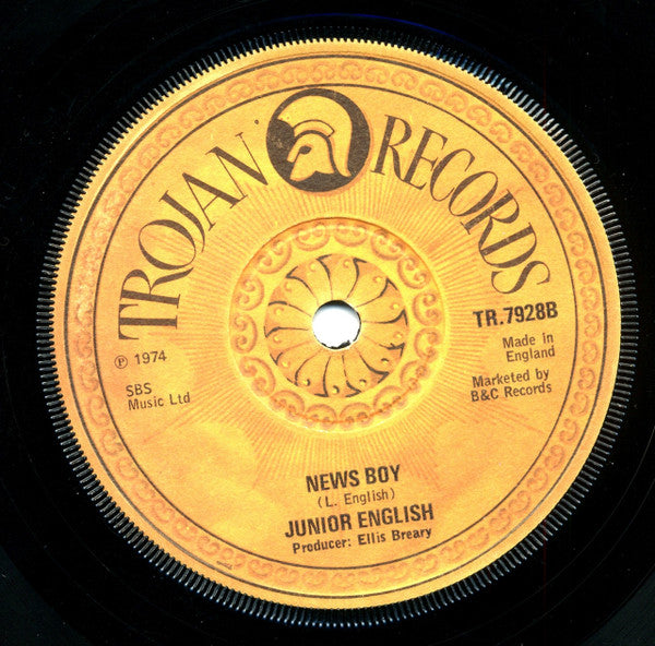 Junior English : Back On The Scene / News Boy (7", Sol)