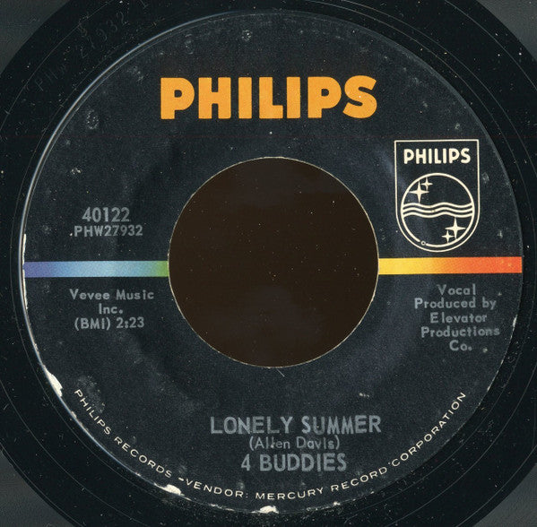 4 Buddies : Lonely Summer (7", Single)