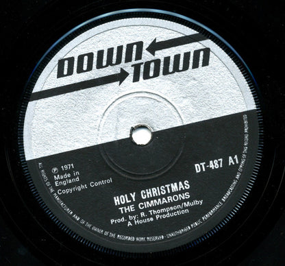 The Cimarons : Holy Christmas / Silent Night / White Christmas (7", Sol)