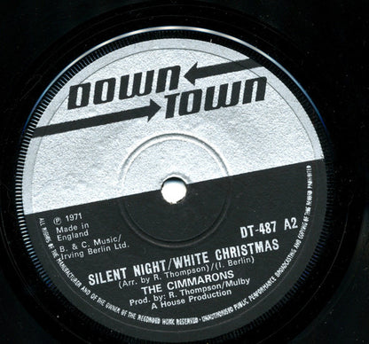 The Cimarons : Holy Christmas / Silent Night / White Christmas (7", Sol)