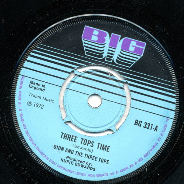 Dion Cameron And The Three Tops : Three Tops Time (7", Single, 4 C)