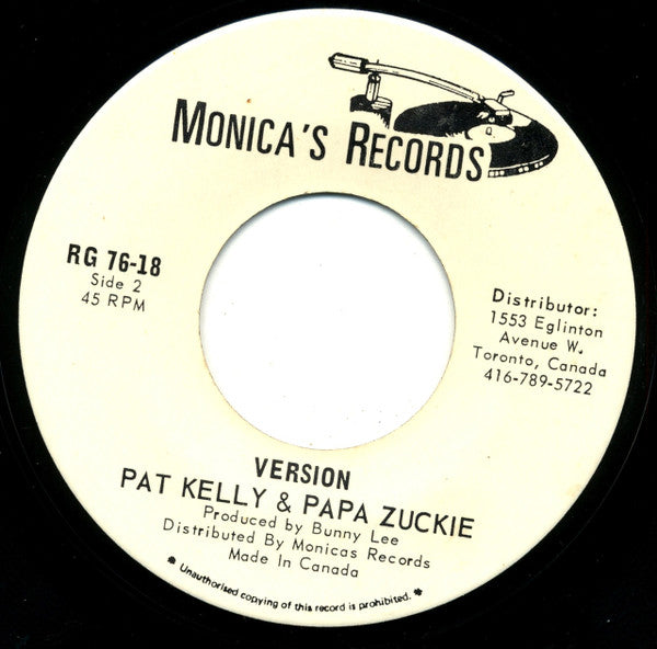 Pat Kelly & Tapper Zukie : Down New York City (7")