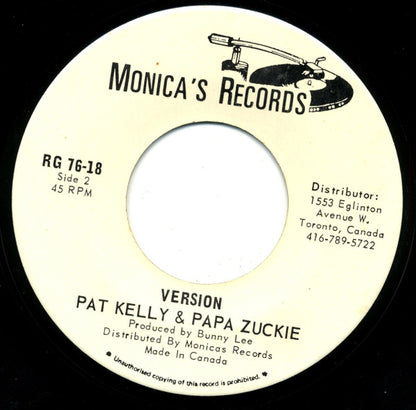 Pat Kelly & Tapper Zukie : Down New York City (7")