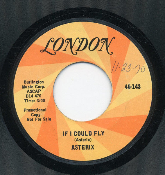 Asterix (6) : Everybody / If I Could Fly (7", Promo, Styrene)