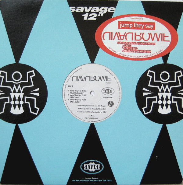 David Bowie : Jump They Say (12", Single, Promo)