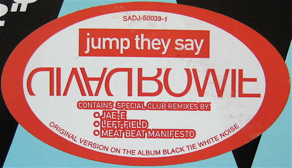 David Bowie : Jump They Say (12", Single, Promo)