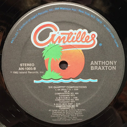Anthony Braxton : Six Compositions: Quartet (LP, Album)