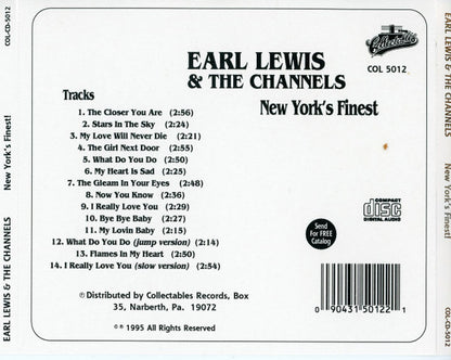 Earl Lewis And The Channels : New York's Finest (CD, Comp)