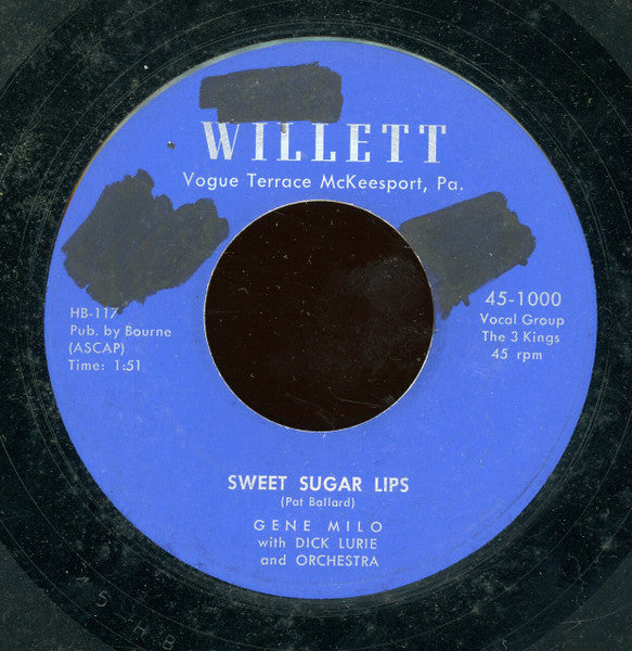 Gene Milo : My Love / Sweet Sugar Lips (7")