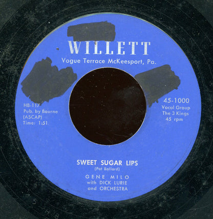 Gene Milo : My Love / Sweet Sugar Lips (7")