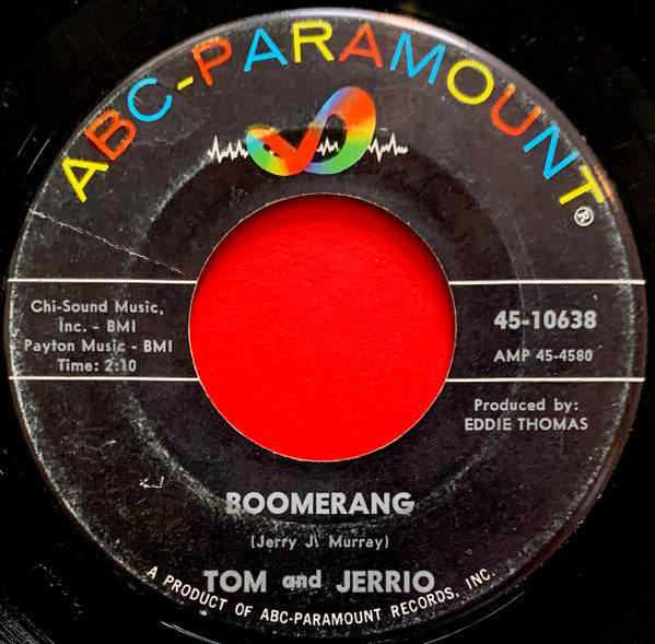 Tommy Dark And Jerry O : Boo-Ga-Loo / Boomerang (7")