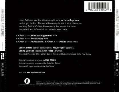 John Coltrane : A Love Supreme (CD, Album, RE)