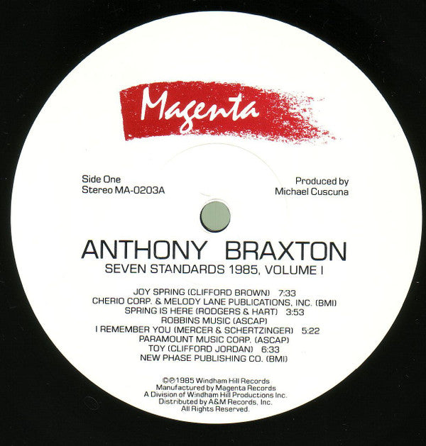 Anthony Braxton : Seven Standards 1985, Volume I (LP, Ele)