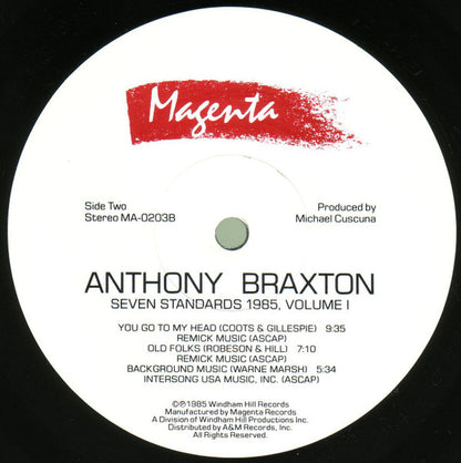 Anthony Braxton : Seven Standards 1985, Volume I (LP, Ele)
