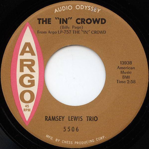 The Ramsey Lewis Trio : The "In" Crowd (7", Single, Bro)