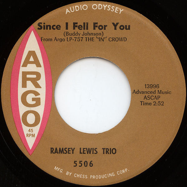 The Ramsey Lewis Trio : The "In" Crowd (7", Single, Bro)
