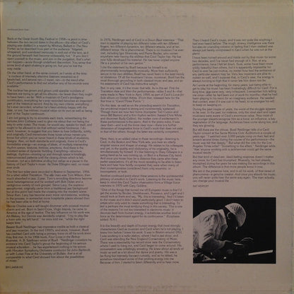 Cecil Taylor : In Transition (2xLP, Comp, Gat)