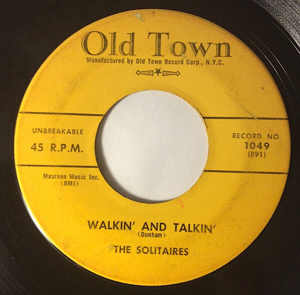 The Solitaires : Walkin' And Talkin' (7")