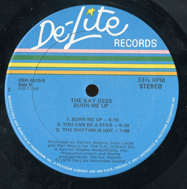 The Kay-Gees : Burn Me Up (LP, Album, 53)