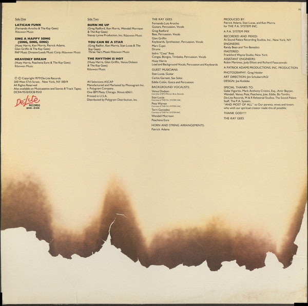 The Kay-Gees : Burn Me Up (LP, Album, 53)