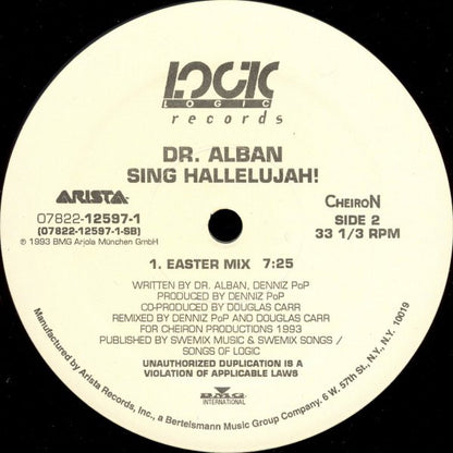 Dr. Alban : Sing Hallelujah! (12")