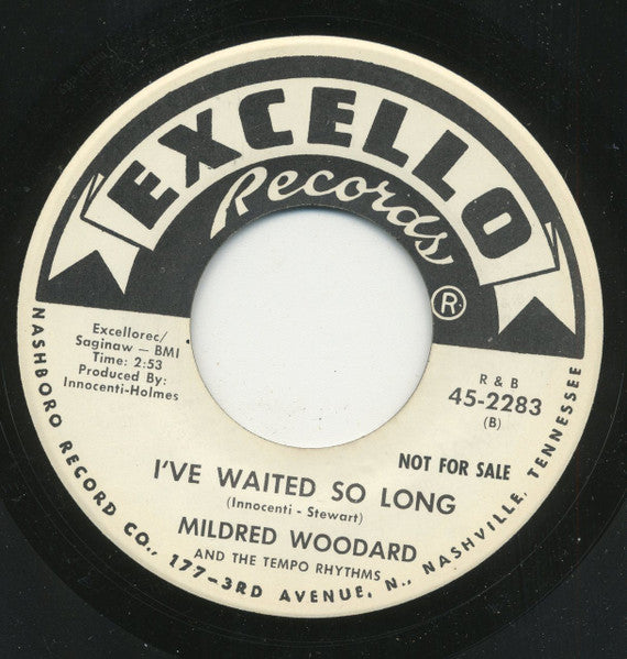 Mildred Woodard : Dont Let Anybody Know / I'Ve Waited So Long (7", Promo)