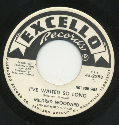 Mildred Woodard : Dont Let Anybody Know / I'Ve Waited So Long (7", Promo)