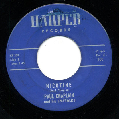 Paul Chaplain And His Emeralds : Shortnin' Bread (7", Single)