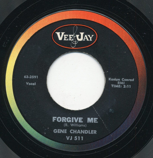 Gene Chandler : Forgive Me / Check Yourself (7", Single, Styrene, Mon)
