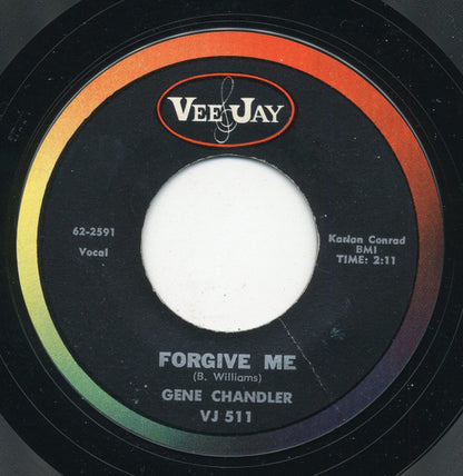 Gene Chandler : Forgive Me / Check Yourself (7", Single, Styrene, Mon)