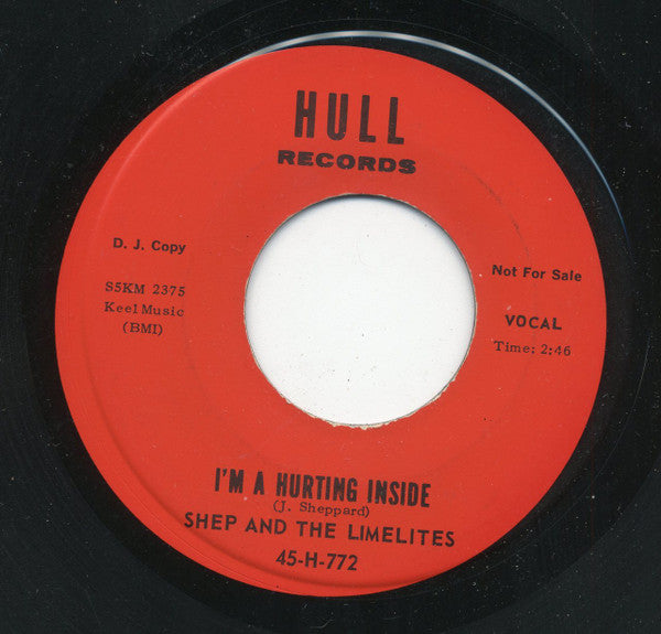 Shep & The Limelites : I'm A Hurting Inside / In Case I Forget (7", Promo)