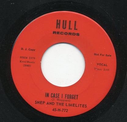 Shep & The Limelites : I'm A Hurting Inside / In Case I Forget (7", Promo)