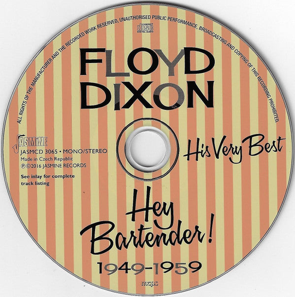 Floyd Dixon : Hey Bartender! (His Very Best 1949-1959) (CD, Comp, Mono)