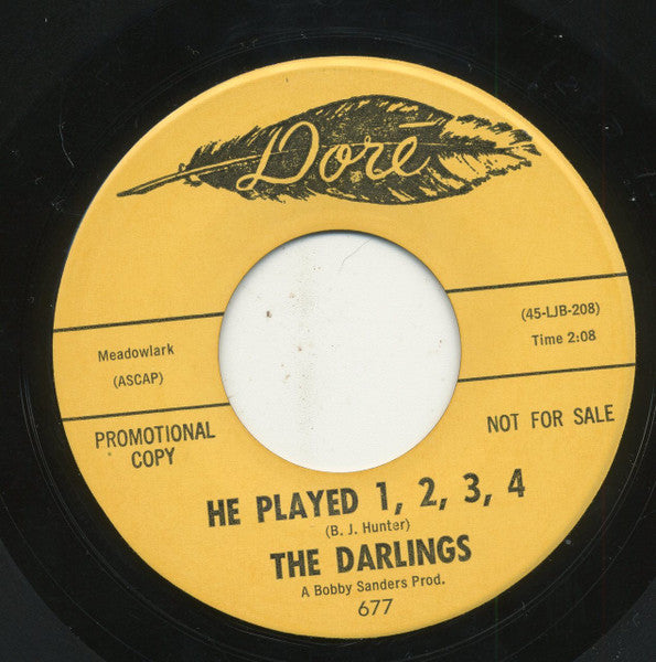 The Darlings : He Played 1, 2, 3, 4 / My Pillow (7", Promo)