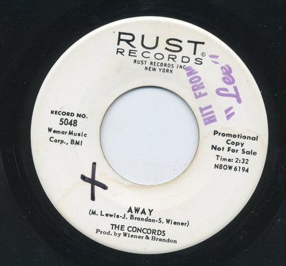 The Concords (3) : Away / One Step From Heaven (7", Promo)