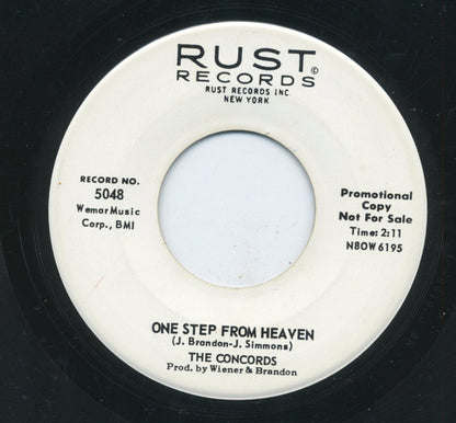 The Concords (3) : Away / One Step From Heaven (7", Promo)