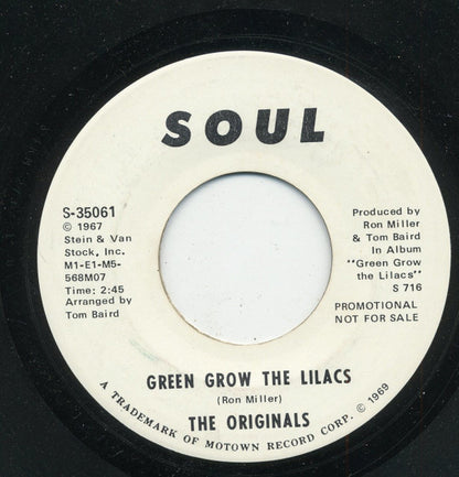 The Originals : Green Grow The Lilacs (7", Promo)