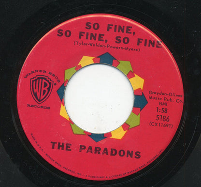 The Paradons : Take All Of Me / So Fine, So Fine, So Fine (7", Single)